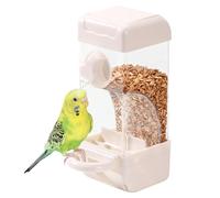Jaula de para pájaros, Herramienta de alimentación de 21 x 8,4 x 8,5 cm, dispensador automático Transparente, contenedor magnético antiderrames, Percha de separación de cáscaras | Soporte de