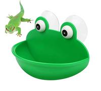 Jaula de rana - Lindo Terrario - Soporte de cuenco hecho a mano para tanque de reptiles | Cuenco de alimentación montado en la pared para ranas de árboles, sapos, mascotas pequeñas | DEK