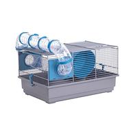 VOLTREGA Jaula de ratón Tubos, 39 x 25,5 x 22 cm, Color Gris