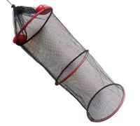 Jaula De Red De - Trampa De De Cebo - Cesta De Pescado Plegable | Trampa De Malla Secable Y Transpirable para Mantener Vivir El | Equipo Portátil De Arrastre para El Río,