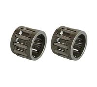 Jaula de rodamiento de extremo pequeño de aguja de pistón 121613 12 * 16 * 13 compatible con motosierra de gasolina S = TIHL MS380 MS381 038 BR420 SR420 P835 P840 SG17(2 PCS)