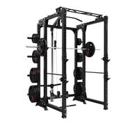 Jaula de sentadillas AFW plegable con polea