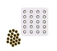 Jaula de Silicona para Abejas Reinas,Molde de 20 Celdas para Cera Estampada Antiadherente - Herramientas de Estabilización Manual Resistente al Calor para Apicultores Aficionados e Iniciación