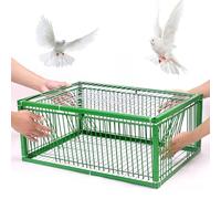 Jaula de trampa ligera para pájaros, fácil de montar y limpiar, eficaz para capturar palomas, cuervos y loros, ideal para control de vida silvestre y manejo de plagas