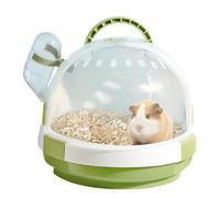 Jaula de transporte para animales pequeños - Jaulas portátiles para hámsters, jaula portadora para hámster con cierre de seguridad, jaulas de hámster seguras, maletín de viaje portátil y ligero para