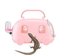 Jaula de transporte para hámster, linda, transpirable y de gran capacidad | Transportín para animales pequeños para viajes, visitas al veterinario, parque, hogar, chinchillas, erizos, ratones, ardillas