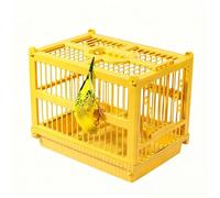 Jaula de transporte para pájaros | Jaula para pájaros con asa y percha fija, transportador ventilado para cacatúas - para caminar en interiores Loro Periquito Calopsitte Conure Inseparable Canario