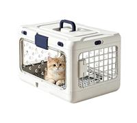Jaula de transporte para perros | rígida para mascotas, transportador rígido para gatos aviones, para cachorros, viajes en coche, senderismo, ciclismo, salidas al aire libre camping