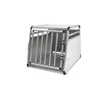 Jaula de transporte para perros, tubo de aluminio redondo (L)