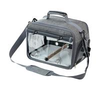 Jaula de viaje de pájaro - impermeable para mascotas transpirable portátil con bandeja extraíble,Loros Jaula de viaje - Para loro periquito transporte viaje en coche viaje diario dentro