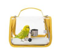 Jaula De Viaje De Pájaro | Transporte De Transporte Equipado Con Una Percha Para Pájaro,Caminata Perquito Portador Jaula - Adecuado Para Viajes Al Aire Libre, Camping, Viaje Por Carretera