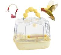 Jaula de Viaje para Aves | de Transporte Ligera para Loros - Transportín de Viaje para Aves Pequeñas | para Cacatúas NINFA y Periquitos en Aventuras al Aire Libre, Paseos y Salidas