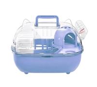 Jaula de viaje para mascotas pequeñas, transportador transparente, portátil para erizos, de transporte de animales, para hámster, ratón, ardilla, hurón, conejo, jaula compacta y ventilada