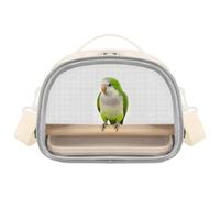 Jaula de viaje para pájaros, bolsas transpirables para periquitos, juegos | Paneles de malla transpirable para ventana, camping, senderismo, vacaciones, interior, hogar, bandeja inferior simplifica la