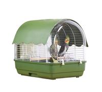 Jaula De Viaje Para Pájaros, Jaula De Viaje Portátil A Prueba De Sol | Recinto Para Cacatúas Con Vista Completa, Diseño Ligero Y Plegable, Malla Transparente, Acrílico Ventilado, Estructura De Observa