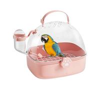 Jaula de viaje para pájaros | Jaula portátil para hámster con botella de agua | Accesorios de transporte para mascotas | Diseño espacioso para gorriones guacamayos conures chinchillas periquitos
