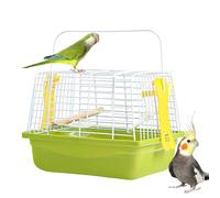 Jaula De Viaje para Pájaros: Transportador Portátil para Loros, Estuche De Vuelo para Cacatúas Al Aire Libre, Casa para Transporte De Pájaros Pequeños con Percha | Accesorio Duradero para Mascotas De
