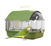 Jaula De Viaje para Pájaros,Transportín Portátil De Aves con Asa - Jaula Pequeña De Periquitos,para Periquito Conure Cacatúa NINFA Canario Agapornis Pinzón Salón Balcón