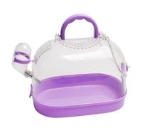 Jaula de viaje para transportadores de mascotas pequeñas con cubierta ventilable, caja de transporte para mascotas jaula de viaje para animales pequeños