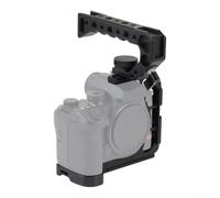 Jaula de video para Panasonic S1II con mango superior de video (con mango | Precisión para ajuste para S1II/S1RII, puertos sin obstáculos, aleación de aluminio, para base arca-suiza
