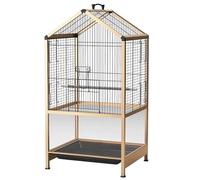 Jaula de Vuelo, Casa para Pájaros, Jaula Loro Metálica Esquinera, Voladera con Bandeja Inferior, para Periquitos, Agapornis, Jaula para Pájaros, Jaulas para Pájaros