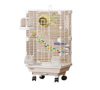 Jaula de Vuelo Jaula de pájaros Lujo for Loros, Nuevo Tipo Completo pajarera y Nido
