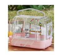 Jaula de Vuelo Jaula for pájaros, Loros, Exteriores, Lujo, Villa, Especial, pequeña, portátil, Jaula for(Pink)