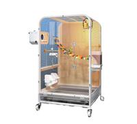 Jaula de Vuelo Luxury Parrot Villa Spacious Large Bird Cage Home for Happy Birds Parakeet Nesting House