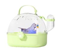 Jaula del portador del hámster para el transporte, de salida del loro, de pequeñas compañías de mascotas | Estuche panorámico portátil con botella de agua para aventuras salvajes