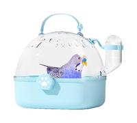 Jaula del Transportador de Hamster para Transporte, Bolsa de Salida del Loro - Portadores de Perico de Pájaro | Vista Transparente panorámica Botella de agua para Transporte al aire libre loros