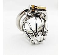 Jaula Deportiva Masculina de Acero Inoxidable, Protección Ajustable, Metal (50mm)