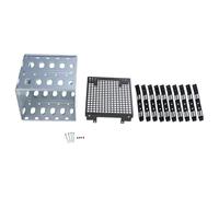 Jaula digital para disco duro de 5 bahías de 5 x 3.5 pulgadas, marco de acero inoxidable, accesorios de computadora de disco mecánico integrado, componentes de computadora y hardware, adaptador USB