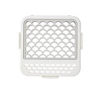 Jaula flexible de silicona para cubiertos para lavavajillas, caja de almacenamiento segura para pequeñas piezas y accesorios de alimentación, diseño antideslizante, 18 x 18 x 2,3 cm