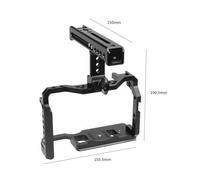 Jaula For Cámara, Compatible con Canon con Empuñadura Superior, Riel NATO De 38 Mm, Zapata Fría ARRI con Orificios De 1/4" Y 3/8", Compatible con EOS R5 Y R6, Accesorios For Cámara.(with Top Handle)