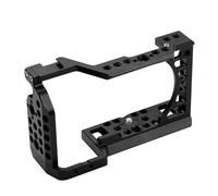 Jaula for cámara Compatible con Sony A6000, A6100, A6300, A6400 y A6500. Estuche for Vlogs con Zapata fría for micrófono y Soporte for luz LED.(Single Cage)