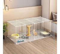 Jaula for gatos - Jaula for gatos Parque infantil Recinto for gatos Jaula for hurones de interior Jaulas for perros pequeños Perreras for gatos de interior Jaulas de metal desmontables for gatos Fácil