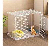 Jaula for Gatos Jaula for Hurones de Interior Jaulas for Perros pequeños Perreras for Gatos de Interior Jaulas de Metal Desmontables for Gatos Fácil de Limpiar - Gran Lugar de Ejercicio Ideal for 1-3
