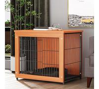 Jaula for Perros de Alta Resistencia, Muebles Perrera, Mesa Auxiliar Moderna for Interiores, Jaula for, Interior pequeña/Mediana/Grande(1)