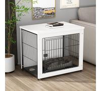 Jaula for Perros de Alta Resistencia, Muebles Perrera, Mesa Auxiliar Moderna for Interiores, Jaula for, Interior pequeña/Mediana/Grande(2)