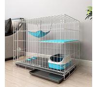 Jaula Gatos Grande Bandeja, Jaula for Perros for Interiores, Exteriores Cat Villa Cat House Gabinete De Gato Gabinete Parque De Juegos for Gatos De Casa for Mascotas(White,85 * 60 * 70cm)