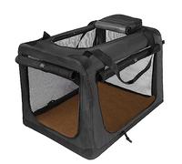 Jaula Gatos Plegable Grande Tela Oxford Hecho de Tubo De Acero + Tela Oxford + Material de Malla De Poliéster plegable Transpirable Visible para Gatos Medianos y Grandes ( Color : Black , Size : 60*42