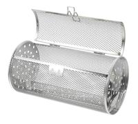 Jaula Giratoria de Acero Inoxidable para Horno, Hongos y Frutos Secos