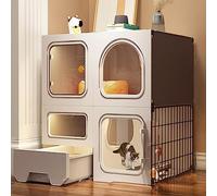 Jaula Grande Para Gatos De Interior DIY, Casa y Habitación Con Cerradura De Puerta ( Color : A , Size : 71*46.5*71cm )