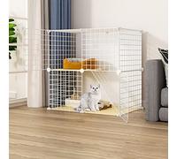 Jaula Grande para Gatos De Interior, Jaula Portátil para Cobayas, Jaula Plegable para Mascotas, Jaulas para Mascotas para Gatos, Gran Lugar De Ejercicio Ideal para 1-2 Gatos (75 * 49 * 70 Cm)