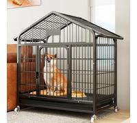 Jaula grande para mascotas de interior para gatos, conejos y cachorros, caja de alambre extraíble, caja de una sola capa para animales pequeños