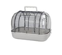 Jaula Grande para Pájaros Caja de Aves portátil de Acero Inoxidable Portador de Aves Ligero Transparente Cause de Viaje de Metal for Xuanfeng Canary Love Bird Cría Cage Jaula para Periquitos(A)
