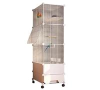Jaula grande para pájaros de pie, diseño espacioso y duradero para una vida saludable de cacatúas, grises africanos, cuáqueros, periqueros y mejillas verdes