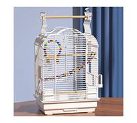 Jaula grande para palomas de interior, pajarera de acero resistente con tragaluz, espaciosa caja nido y bandeja fácil de instalar, ideal para cacatúas y otros pájaros