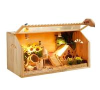 Jaula Hamster Caja de alimentación for Mascotas pequeña, Caja for hámster, Villa trepadora for Mascotas, Ratones, Pollos rutinarios para Mascotas(40cm30cm30cm)