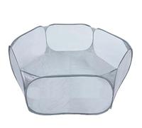 Jaula Hamster Jaula portátil pequeña for Mascotas, Tienda Transparente for Gatos y Perros, Parque Infantil, Valla de Patio Plegable Abierta for hámster, Conejo, Conejillo de Indias(Grey)